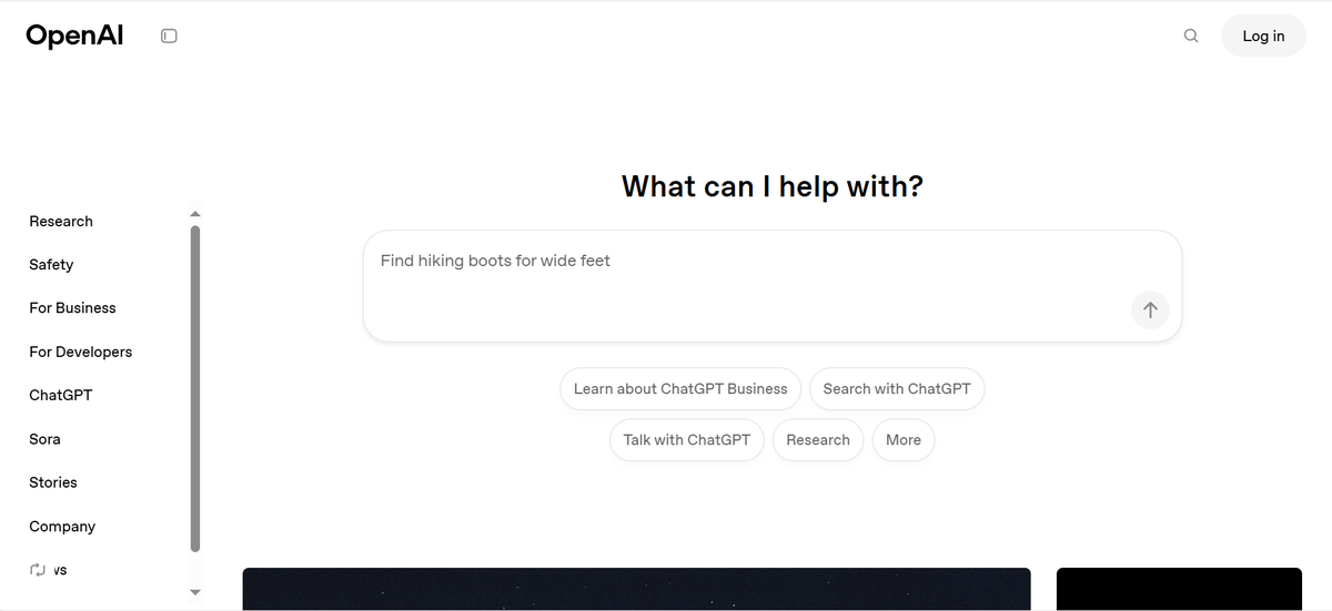Preview of openai.com