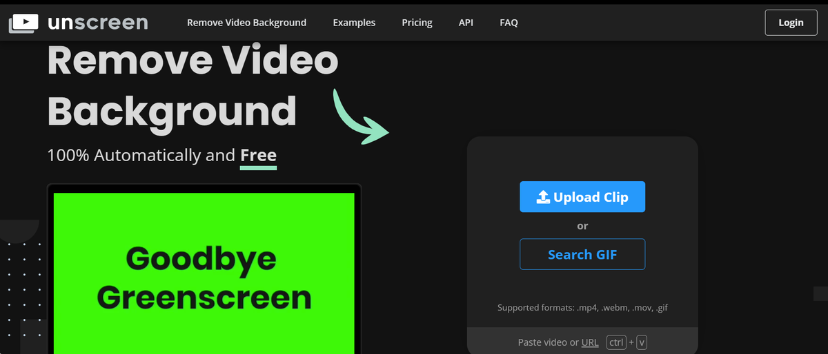 Preview of Unscreen.com
