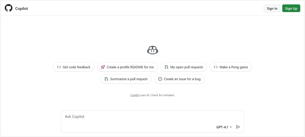 Preview of copilot.github.com