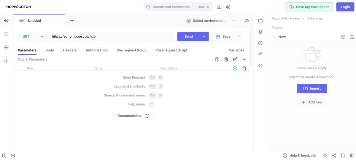 Preview of Hoppscotch.io