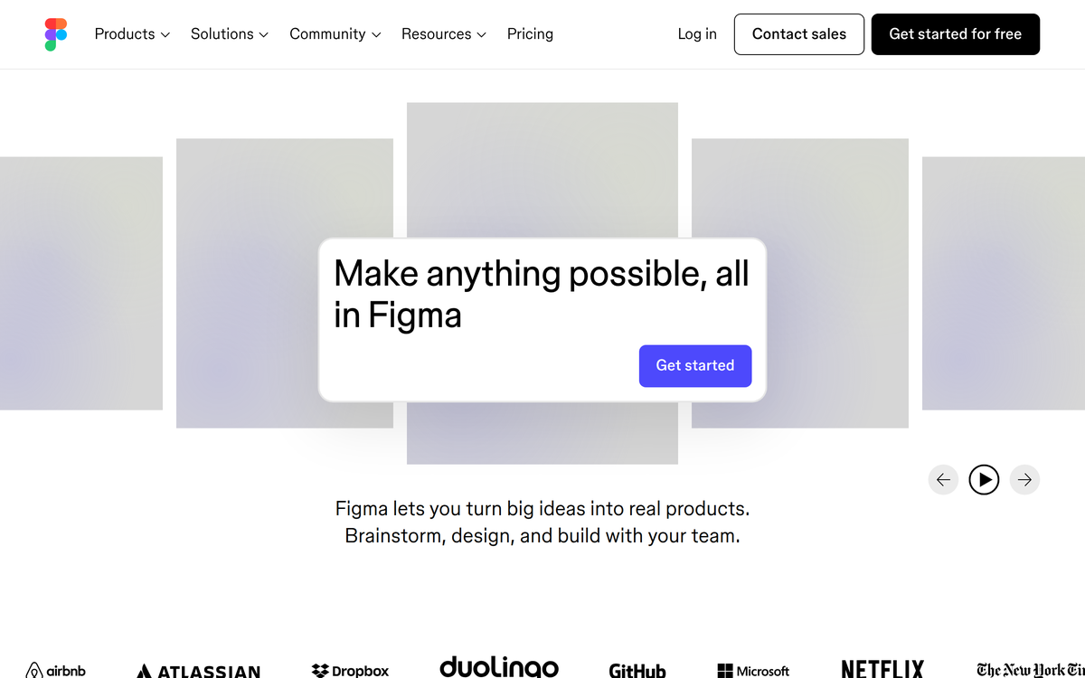 Screenshot of figma