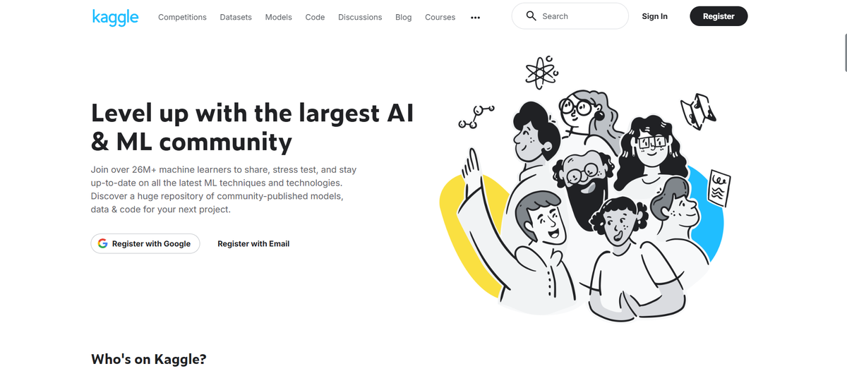 Screenshot of Kaggle