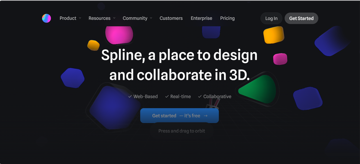 Screenshot of Spline