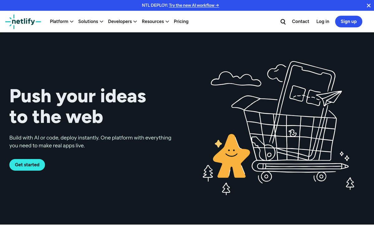Screenshot of Netlify
