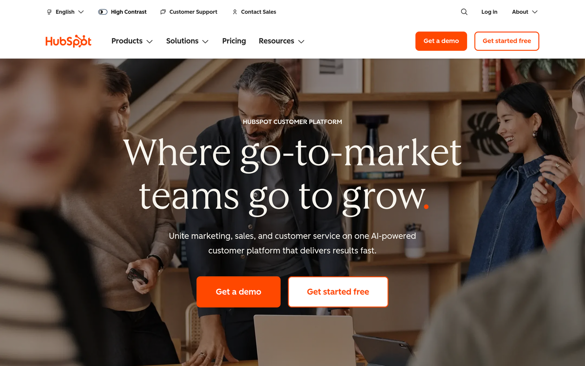 Preview of hubspot.com