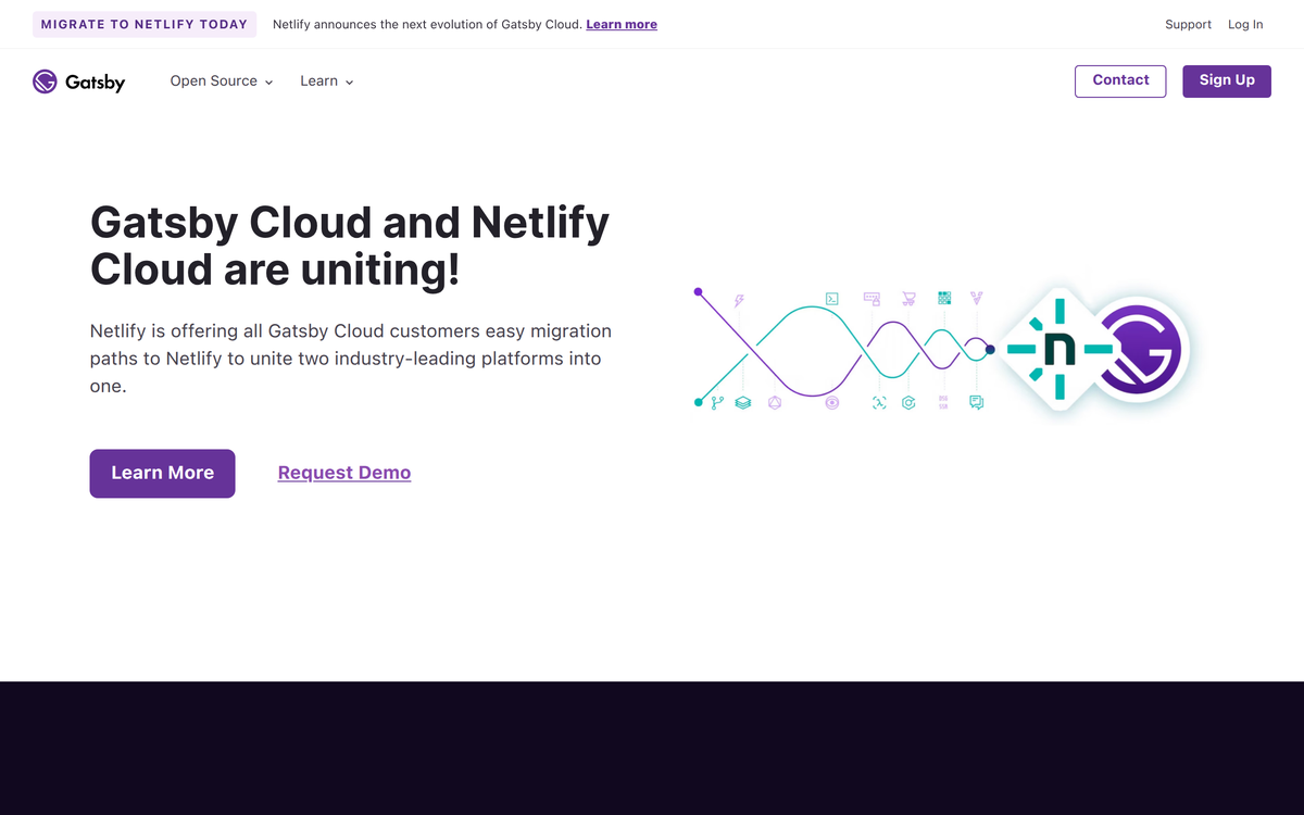 Screenshot of Gatsby