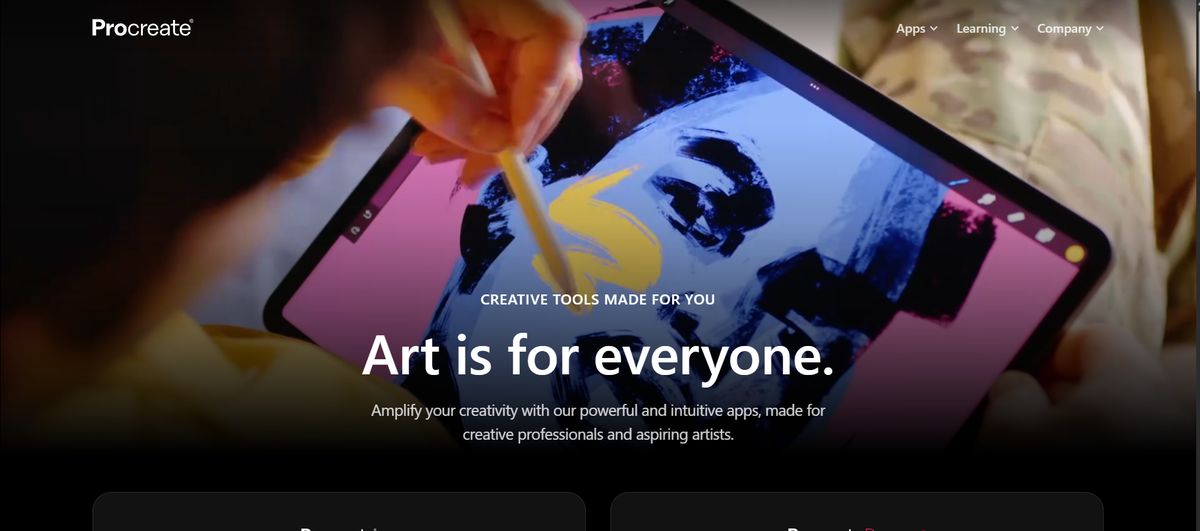 Screenshot of Procreate