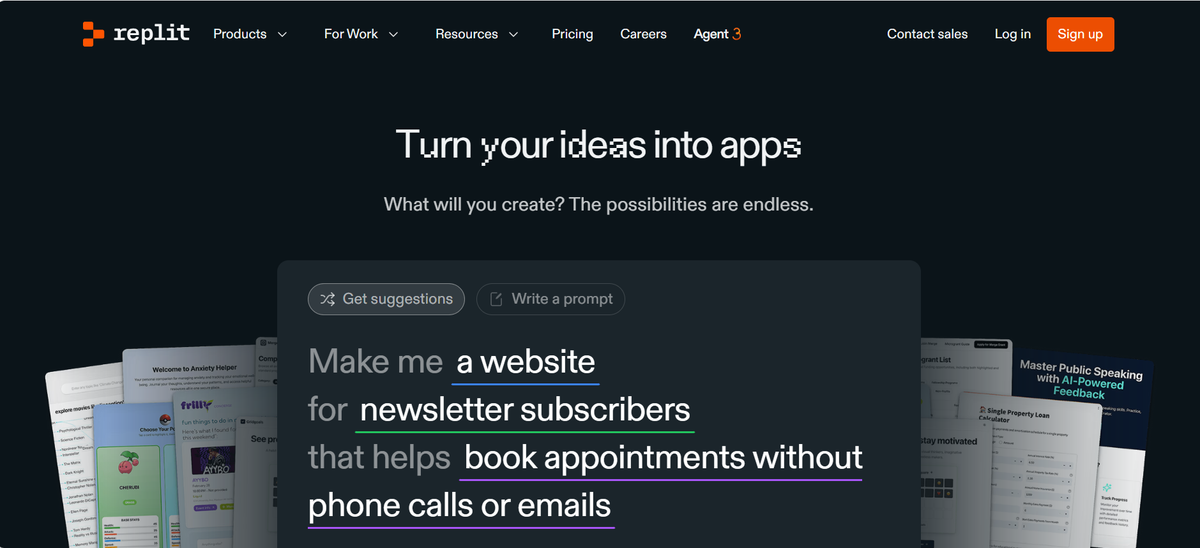 Screenshot of Replit